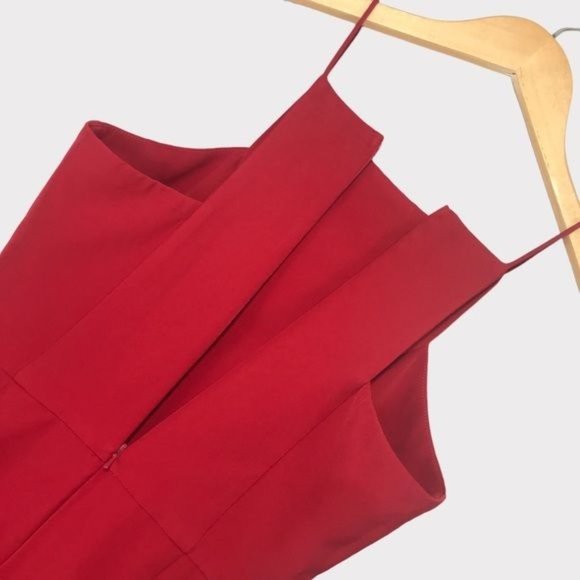 MINUET Halter Neck Party Night Out Mini LRD Little Red Dress Size Small - Picture 6 of 7